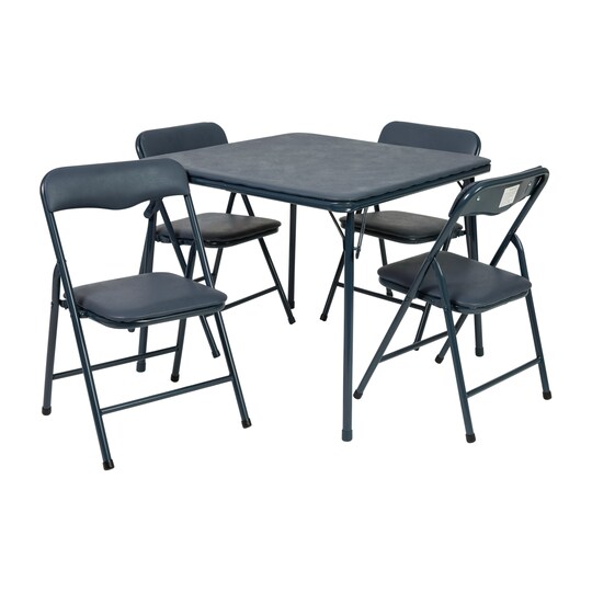 Flash Furniture Kids Navy 5 Piece Folding Table and Chair Set Michaels